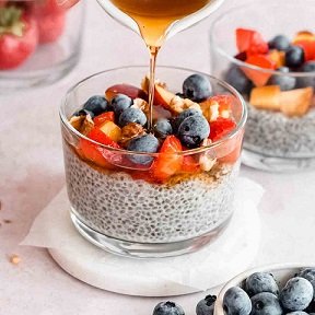 Chia pudding bowl